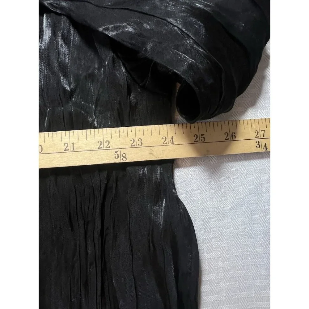 Forever 21‎ Long Sleeve Button Black Crinkle Slit Sides Women’s Size Large NWT - Picture 9 of 16